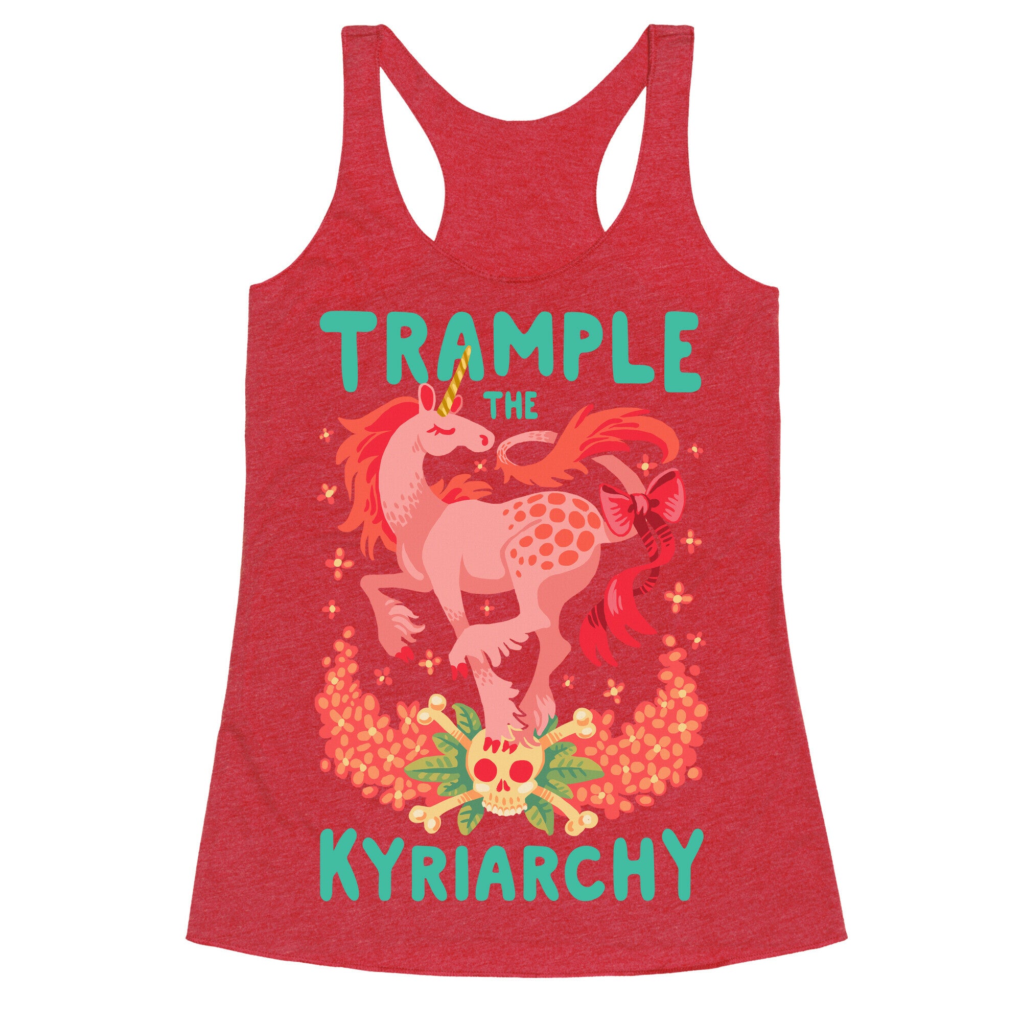 Trample the Kyriarchy Racerback Tank